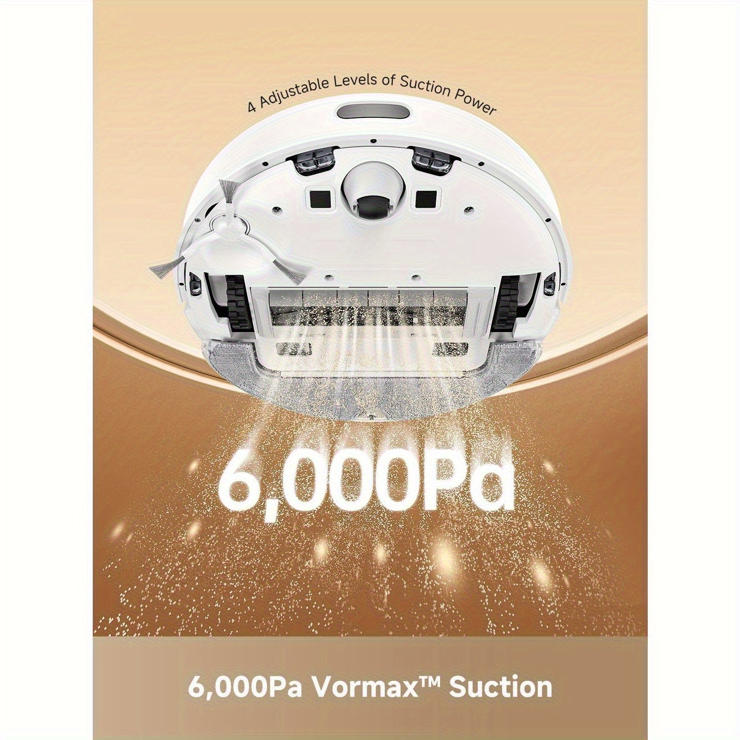 Dreame Robot Vacuum and Mop with Self-Emptying Base, 6000Pa Powerful Suction, Smart LiDAR Navigation & Obstacle Avoidance, 2-in-1 Wet\u002FDry Mop Suitable for Carpet, Hard Floors, Pet Hair, App\u002FWi-Fi Control, Hands-Free Cleaning System