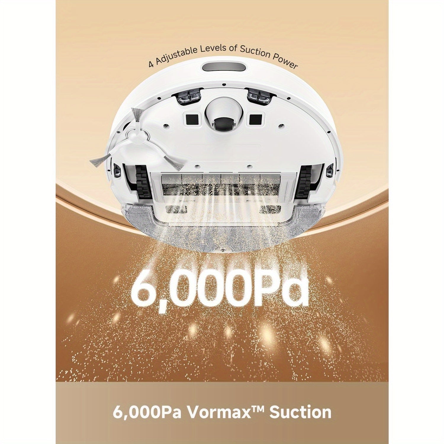 DREAME D10 Plus Gen 2 Robot Vacuum and Mop with Self-Emptying Base for 90 Days of Cleaning, 6000 Pa Suction and LiDAR Navigation, Obstacle Avoidance, Wi-Fi Connected, Refurbished