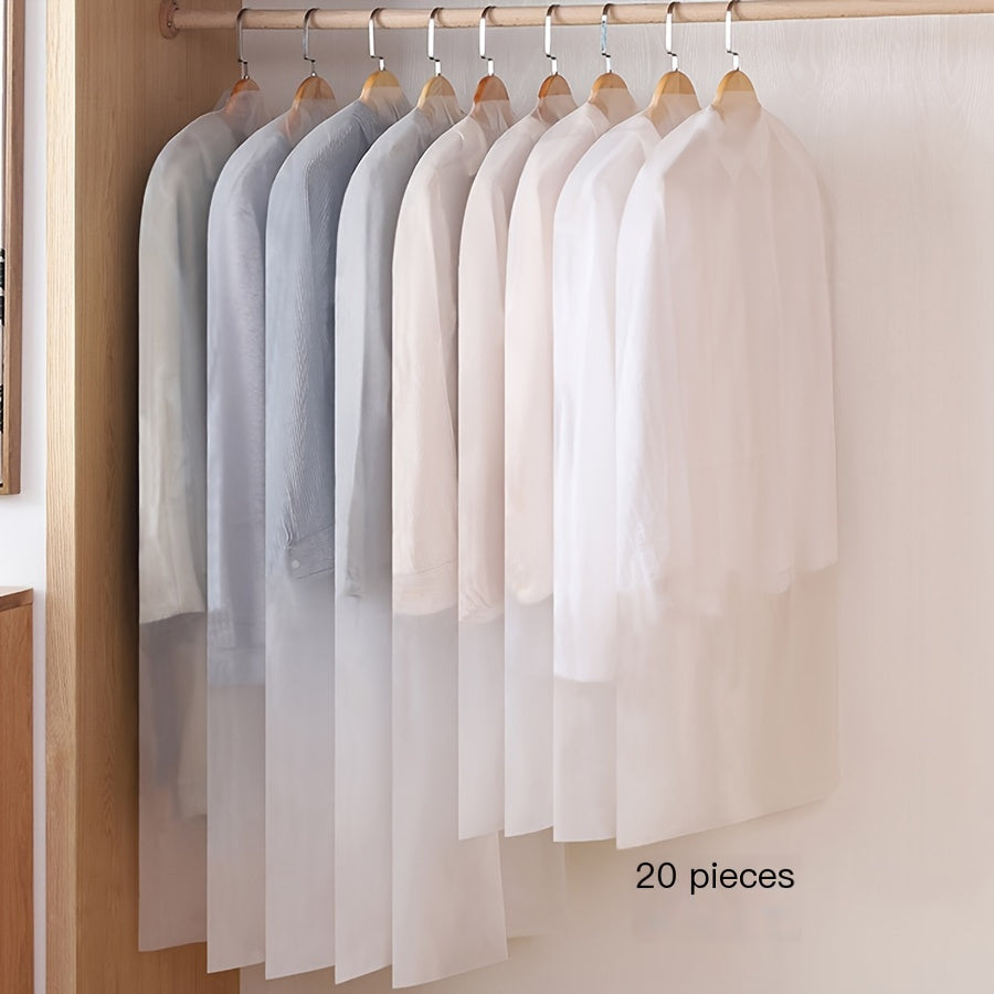 Transparent Garment Bags for Suits, Coats, Down Jackets, And Dresses to Protect Clothing from Dust
