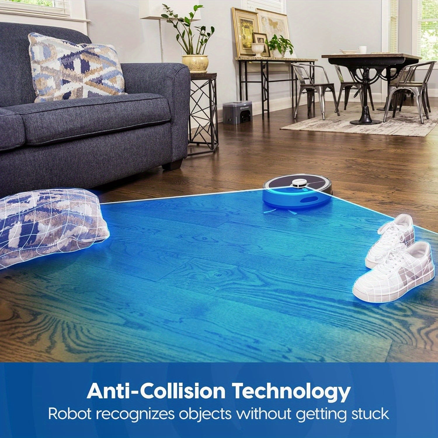 Vacmaster 3-in-1 Robot Vacuum Cleaner Pet Companion and Mop Combo with Self-Empty Station for 45 Days, LiDAR Navigation, 3000Pa Strong Suction, Multi-Floor Mapping for Homes with Pets, Carpet & Hard Floors