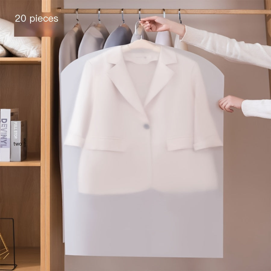Transparent Garment Bags for Suits, Coats, Down Jackets, And Dresses to Protect Clothing from Dust