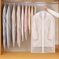 with Zipper - Durable Suit Dust Cover, Dress, Dress, Coat, Coat Protective Bag, Hanging Dust Clothing Protective Cover, Suitable for Wardrobe Storage, Clothing Sorting and Storage.