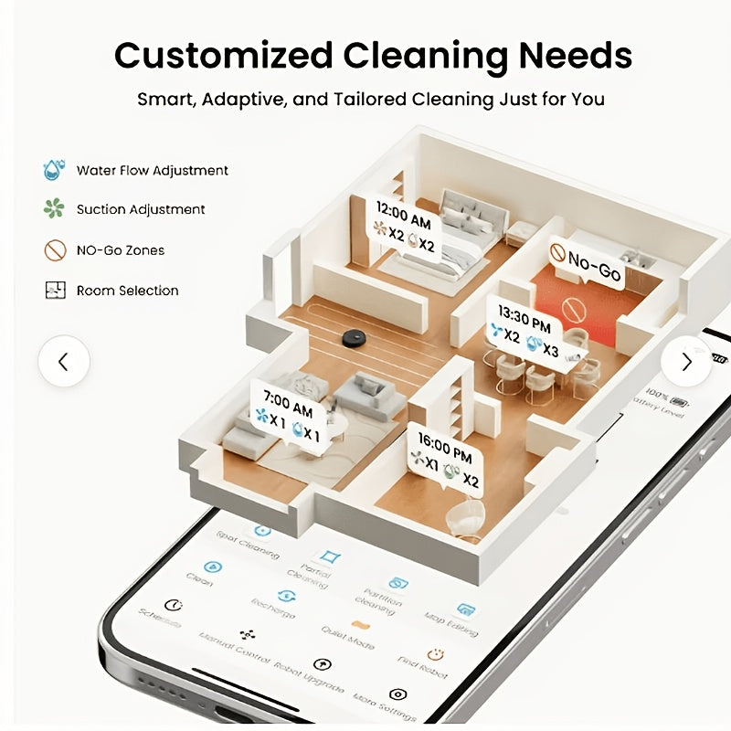 Lydsto S1 MAX Self-Emptying Robot Vacuum and Mop Combo, 8000Pa Powerful Suction, 40-Day Smart Mapping & Auto-Emptying, Wi-Fi\u002FApp Control, Obstacle Avoidance, 2-in-1 Sweeping & Mopping Robot with LCD Display, Wet Mop System for Hard Floors