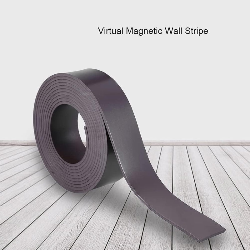 Magnetic Boundary Tape for Robot Vacuum Cleaners & Sweepers - No- Magnetic Stripe, Cut-to-Fit Floor\u002FWall Barrier System, Compatible with, Neato, Eureka, Smart Mapping & Obstacle Avoidance (Easy Install)