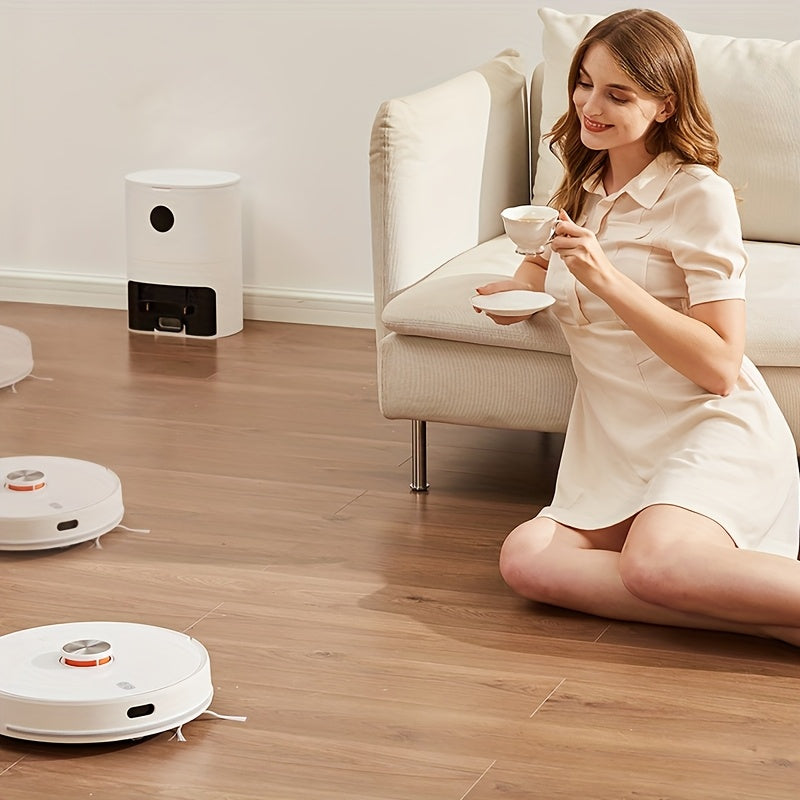 Lydsto S1 MAX Sweeping And Mopping All-in-One Robot, Vacuum Cleaner And Mop Combo, Automatic Mop Telescoping And Lifting, 7000Pa Suction, Automatic Cleaning For 40 Days, WiFi, APP Controls, Christmas Gift For The Family: A Sweeping Robot