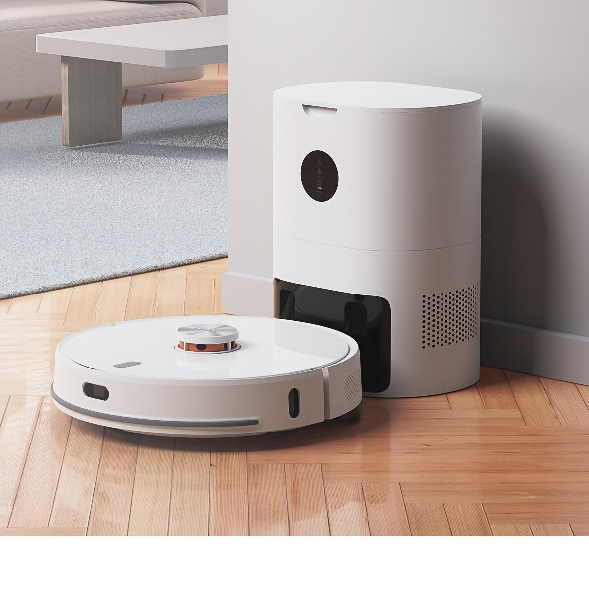 Lydsto S1 MAX Self-Emptying Robot Vacuum and Mop Combo, 8000Pa Powerful Suction, 40-Day Smart Mapping & Auto-Emptying, Wi-Fi\u002FApp Control, Obstacle Avoidance, 2-in-1 Sweeping & Mopping Robot with LCD Display, Wet Mop System for Hard Floors